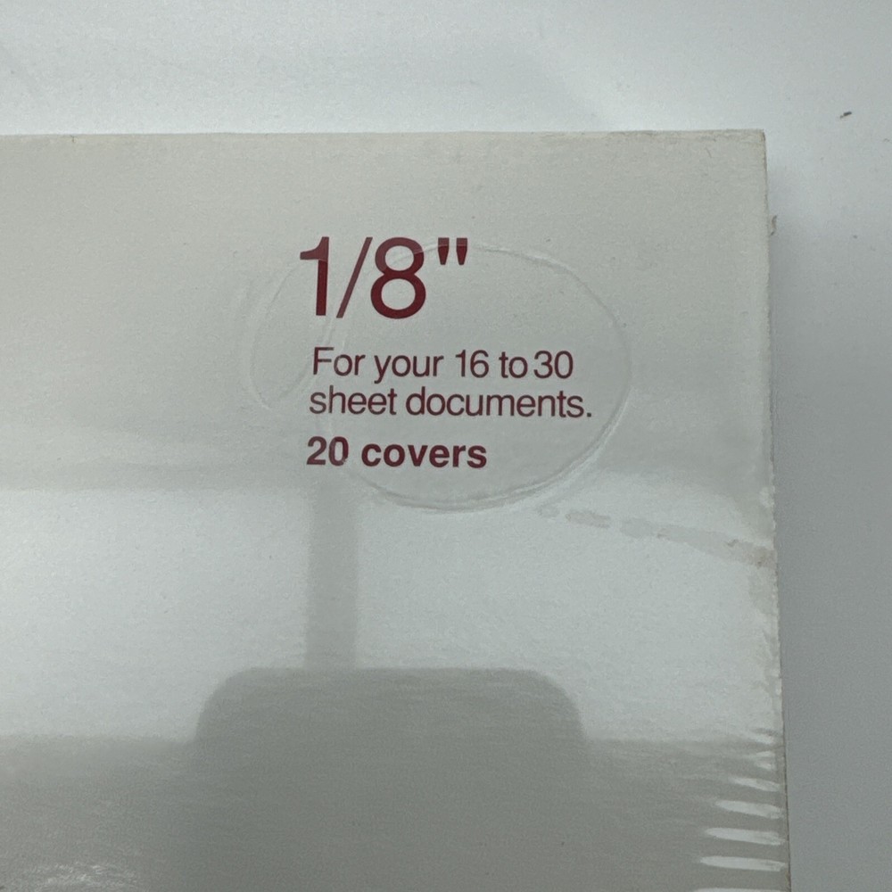 Avery 1st Impression 1/8" Capacity Covers Classic White, For 16-30 Sheets