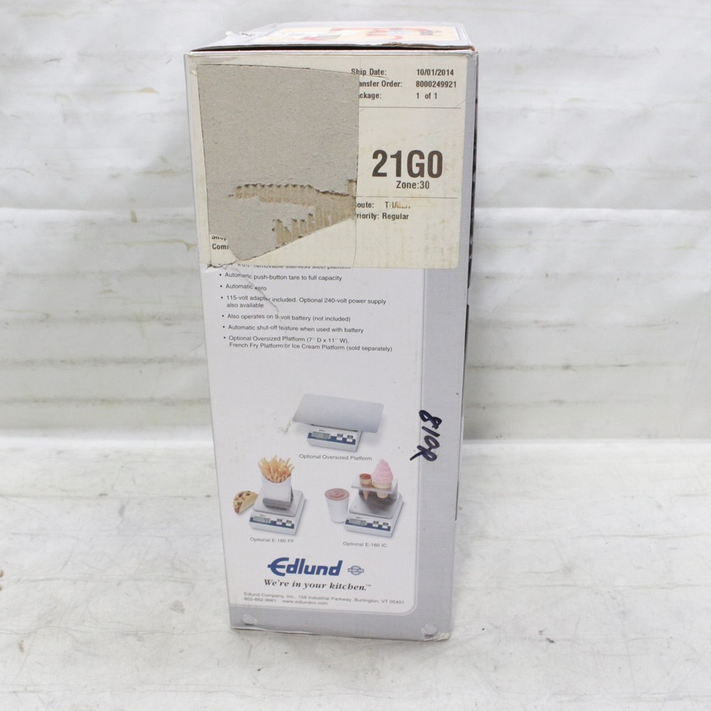 Edlund E-160 Top Loading Counter Model Digital Portion Scale