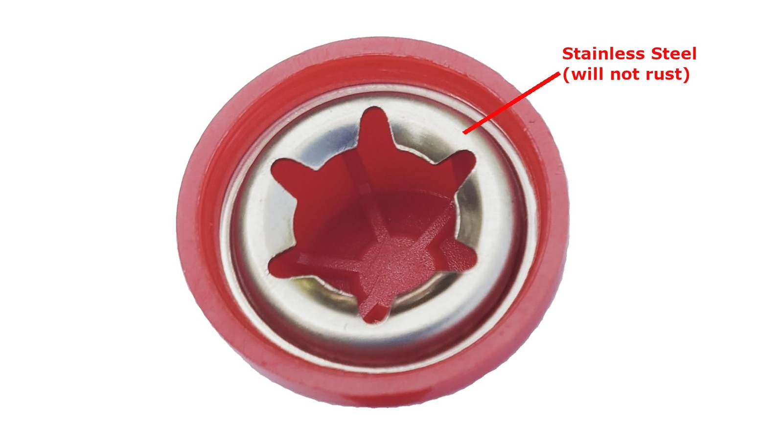 Quadrapoint Hub Caps for Bike/TRIKES/Scooter Compatible with 3/8 inch, Red