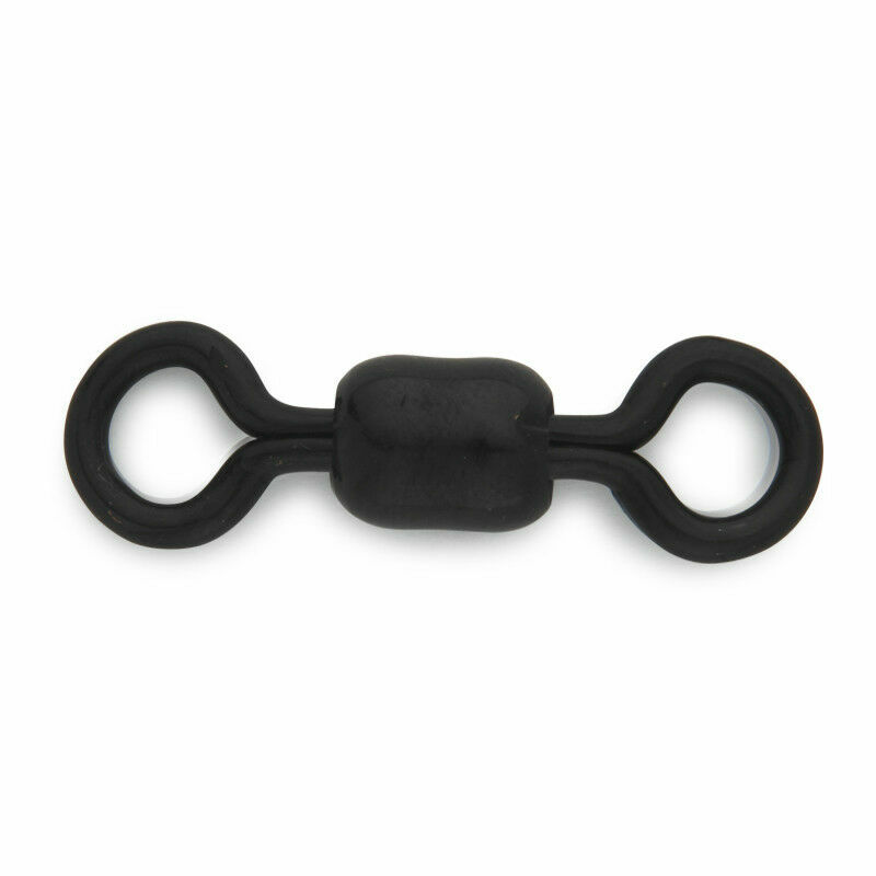 100 pcs. Rosco 802 Black Barrel Fishing Swivels Size#1 150 Lb.Test Made in USA