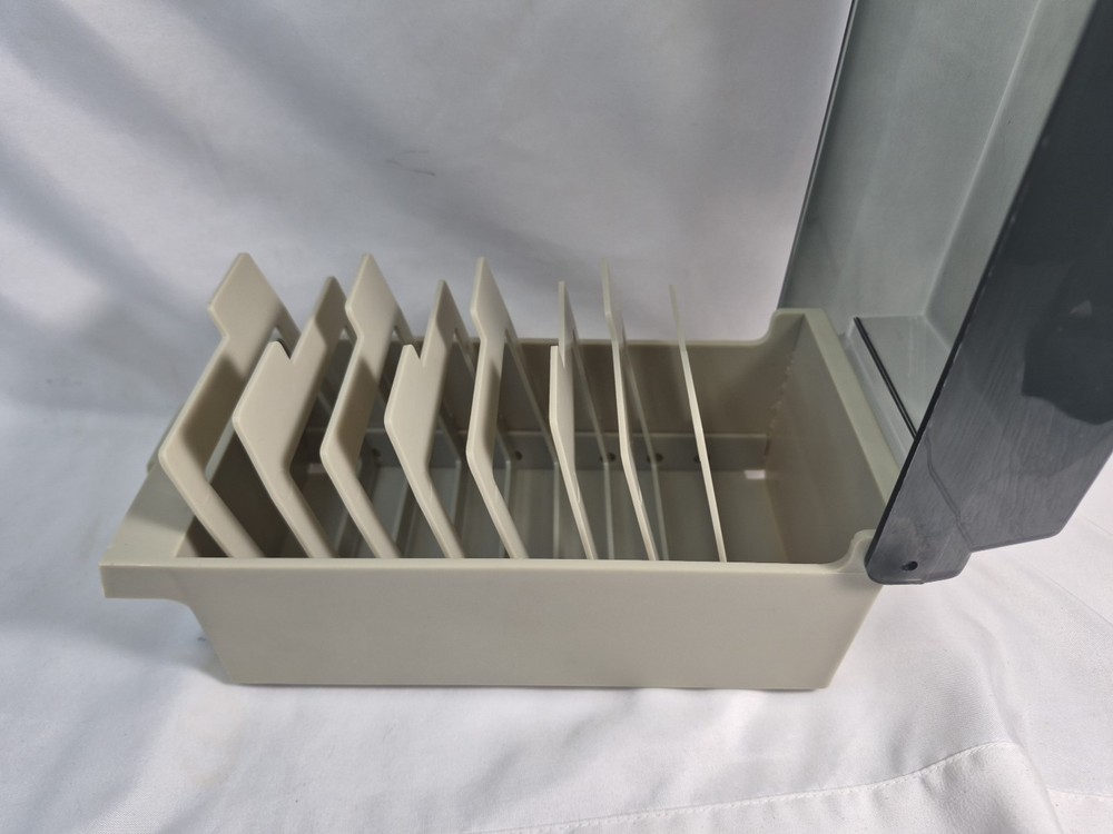 VTG ALS Computermate 3.5" Floppy Disk 1987 Storage Case Holder Diskette Beige