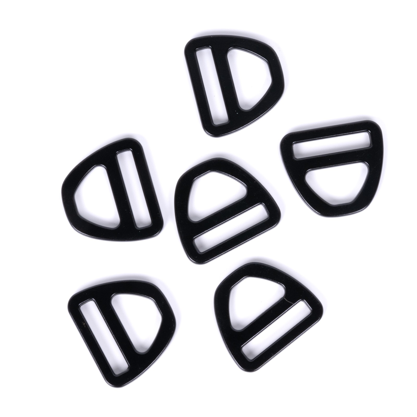 Country Brook Design® 1 Inch Black Double Bar D-Rings, 25 Pack