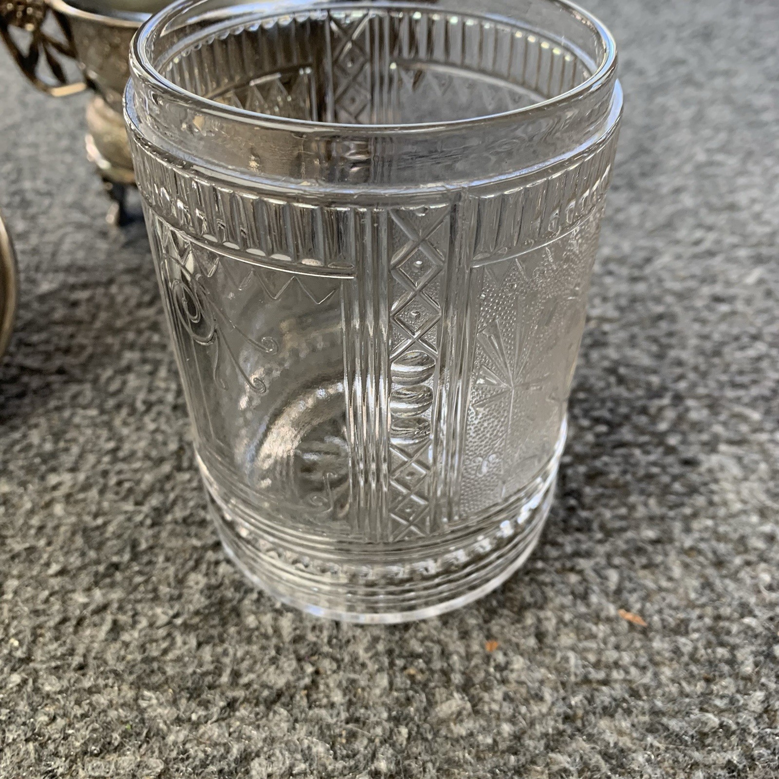 Antique Pairpoint Silver Plate Pickle Castor Clear Glass Marked 629 4913-z