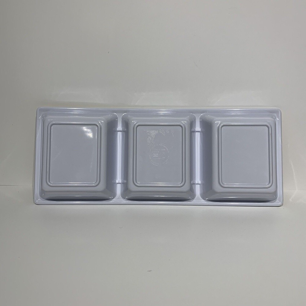 Pineapple 3 Section Compartment Melamine Condiment Snack Tray - New Without Tag