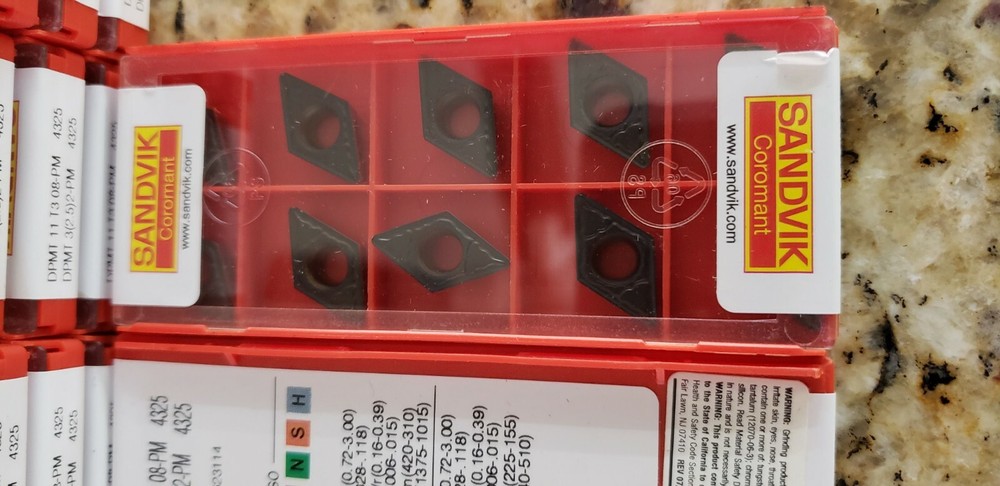 SANDVIK COROMANT DPMT 3(2.5)2-PM 4325 CARBIDE INSERT