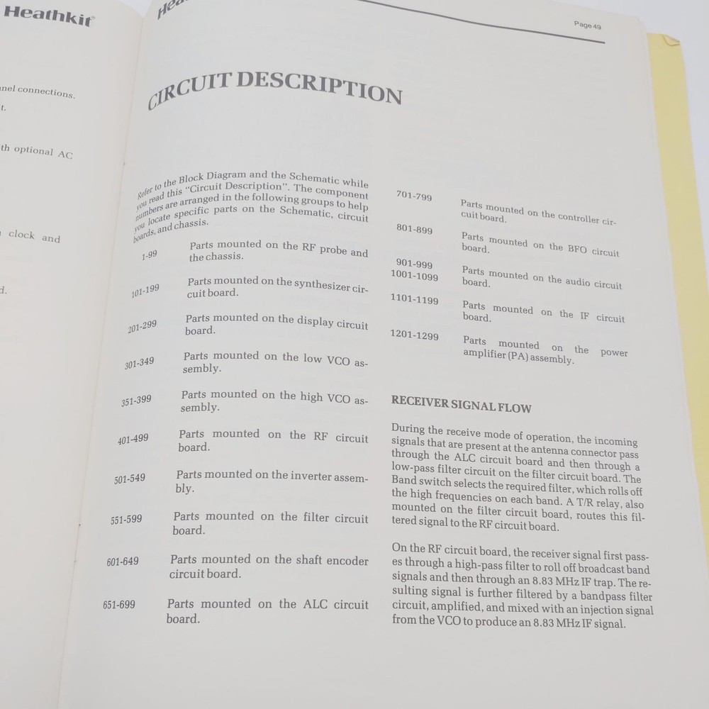Heathkit HW-5400 SSB Transceiver Manual/Schematic/Layout Pullouts