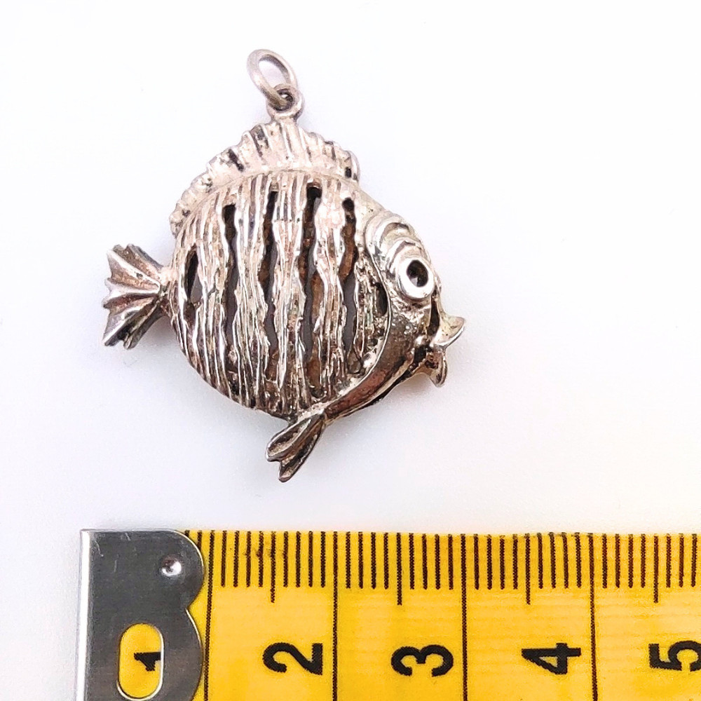 Vintage Silver Fish Charm