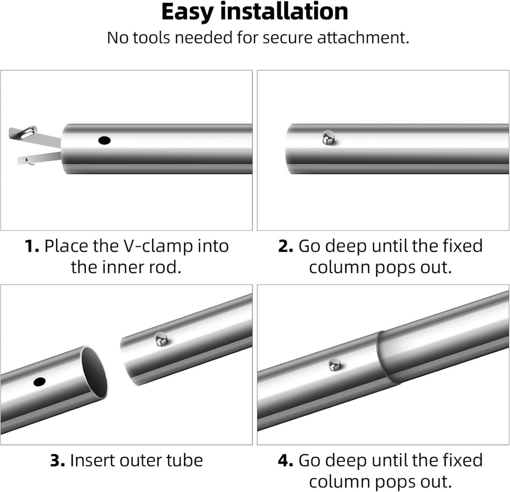 Pool Butterfly Clips AR PRO Stainless 6 Pack New