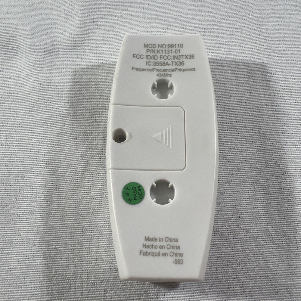 Hampton Bay K1131-01 Hunter Universal Ceiling Fan Remote Control 99110
