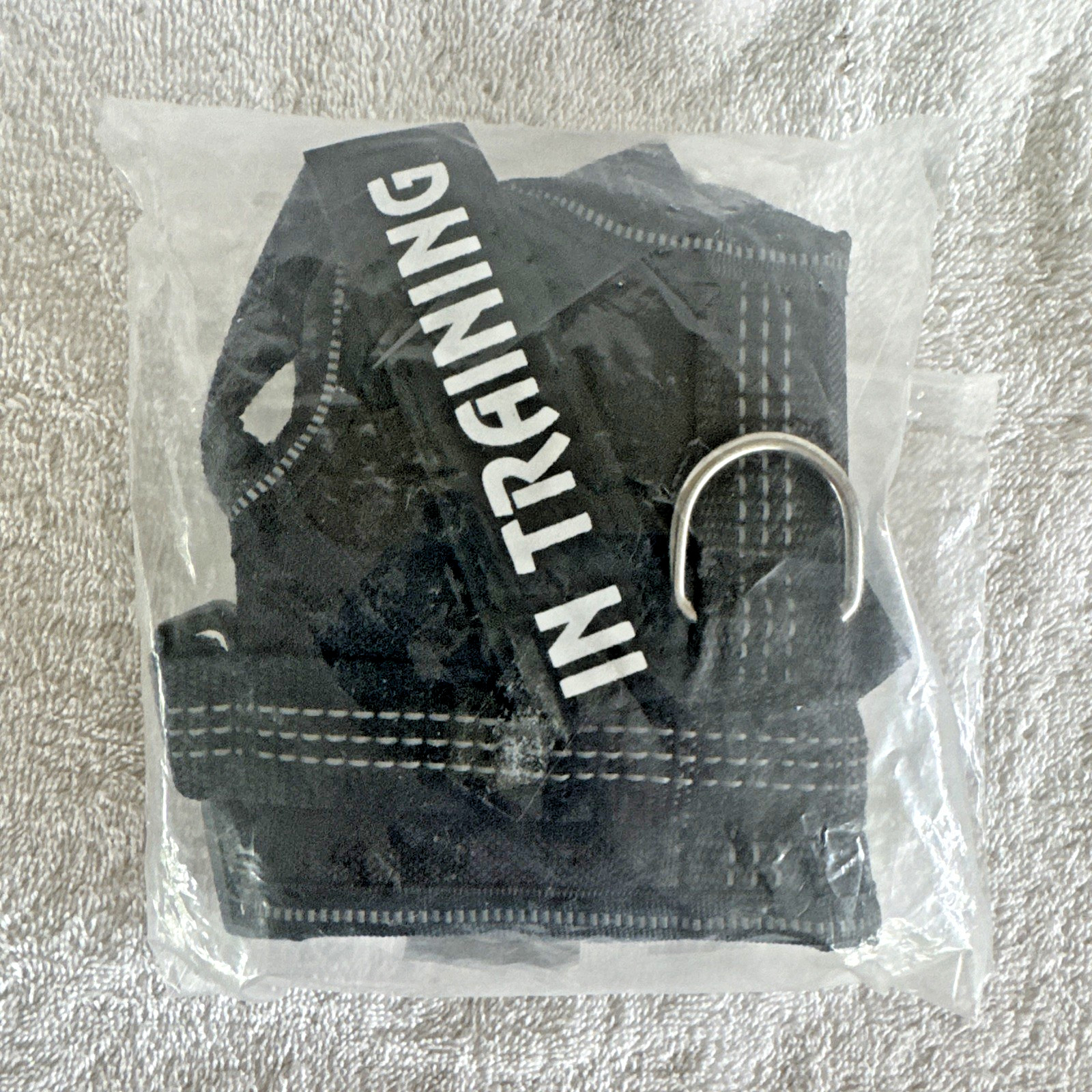 Heavy-Duty Service Dog Harness In Training Adjustable M Black Removeable Patches