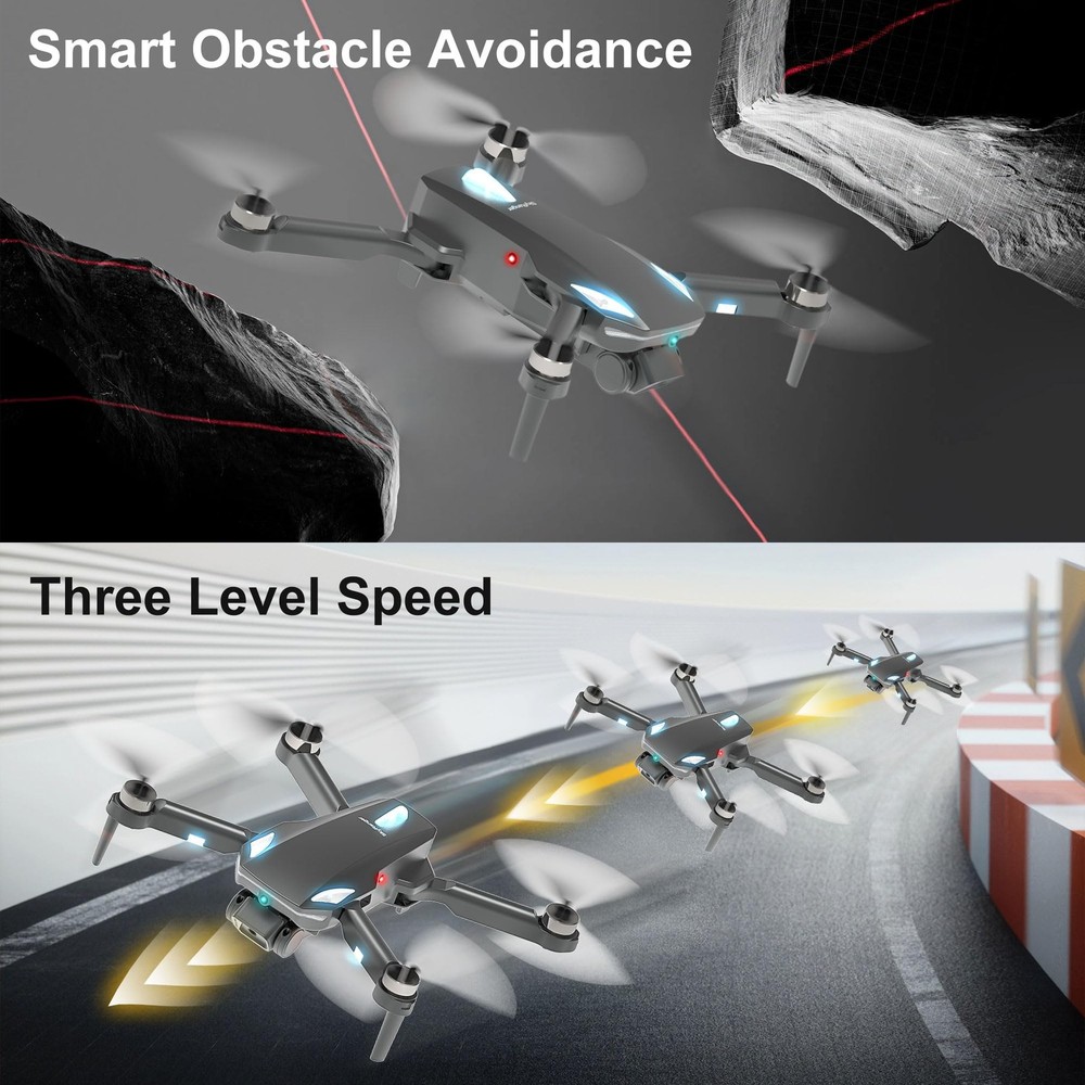 Drone with Camera 1080P, RC Quadcopter Foldable Mini Drone for Beginners, One...
