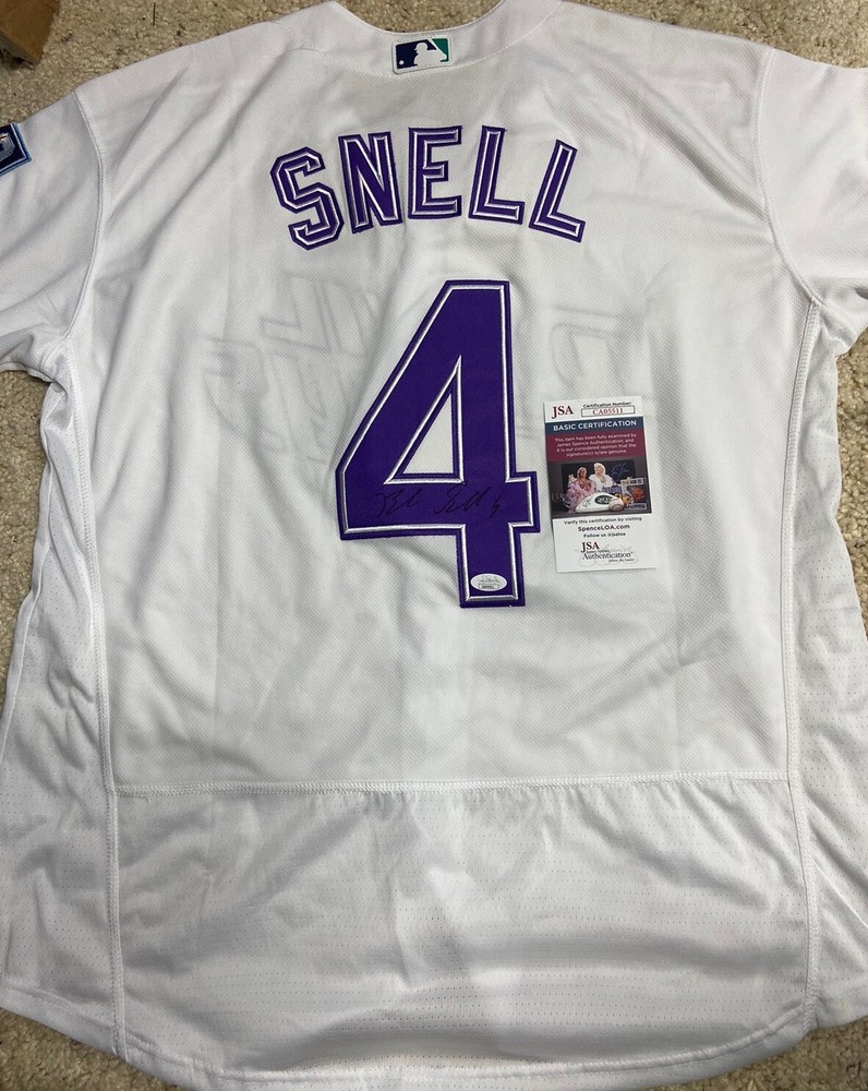 Blake Snell Signed Autograph Auto Devil Rays Jersey JSA COA