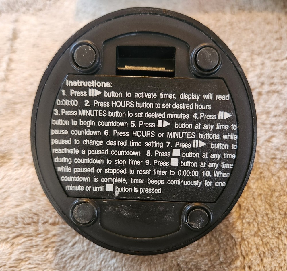 KitchenAid Digital Timer Black and Chrome TESTED