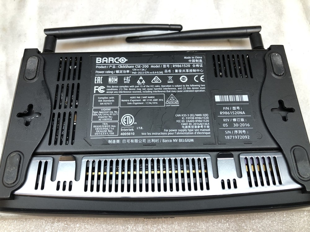 Barco Clickshare CSE-200 Wireless Projection System BASE STATION ONLY