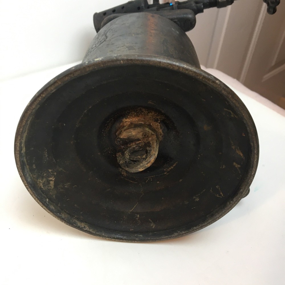 Clayton and Lambert Brass Torch Antique Solid 1921 11" High x 5.75" Diameter