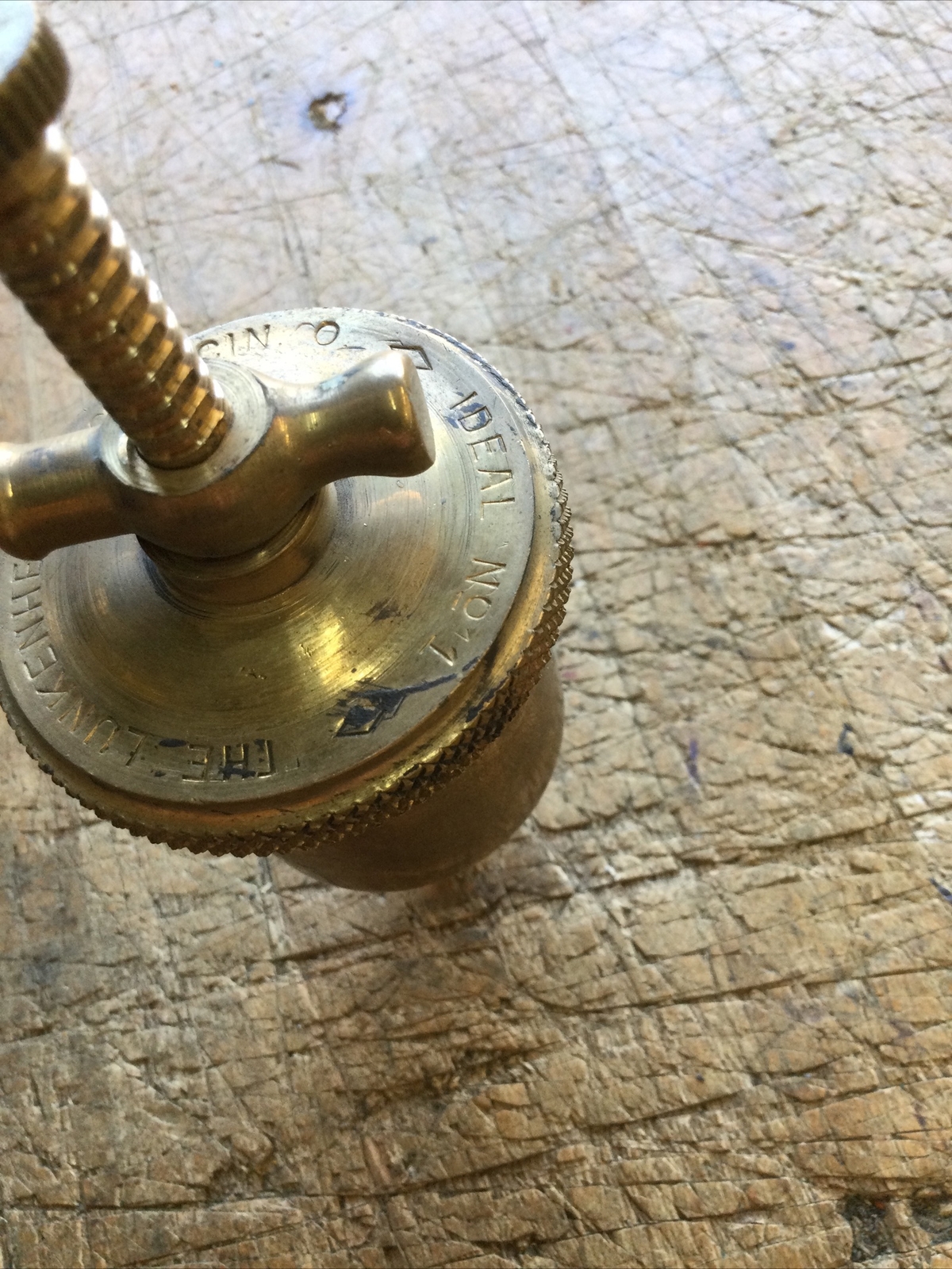 1 Vintage LUNKENHEIMER MfG.CIN OH IDEAL No 1 BRASS GREASE CUP HIT & MISS