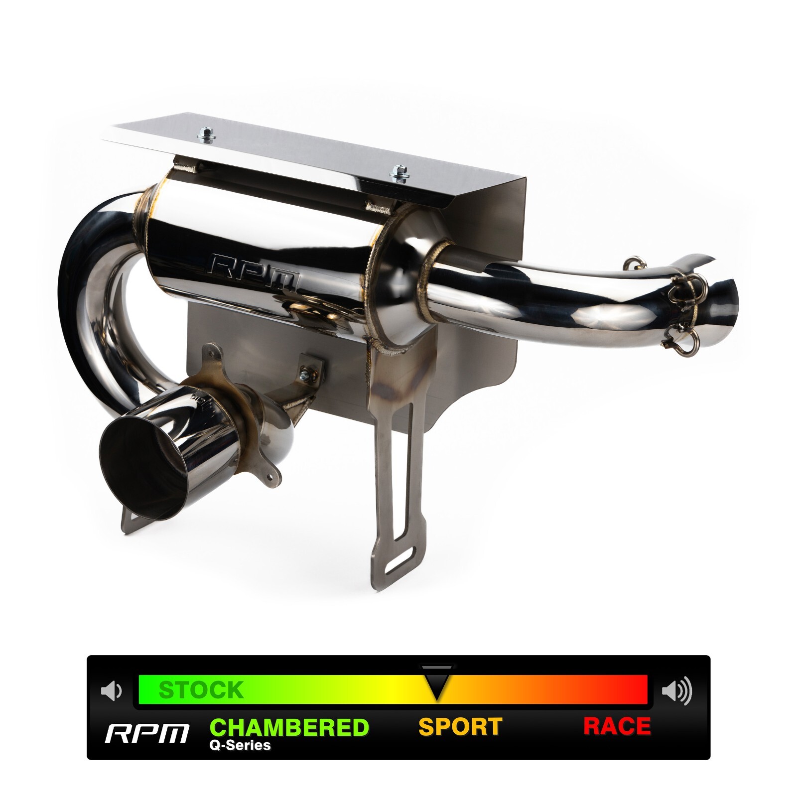 RPM Slip On Exhaust Sport Muffler for Can-Am Maverick X3 Turbo R & RR