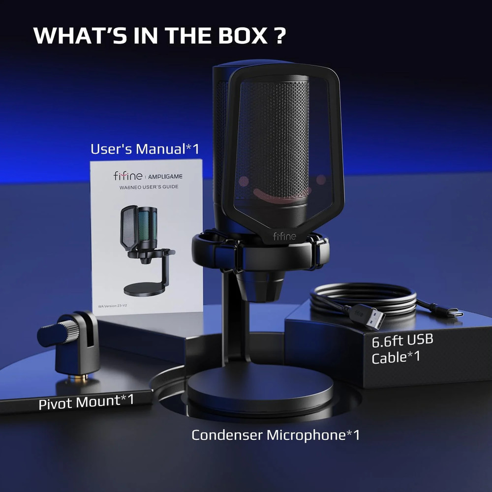 COMPUTER PC MICROPHONE Gaming PS4 PS5,USB Condenser Desktop Mic Live Streaming