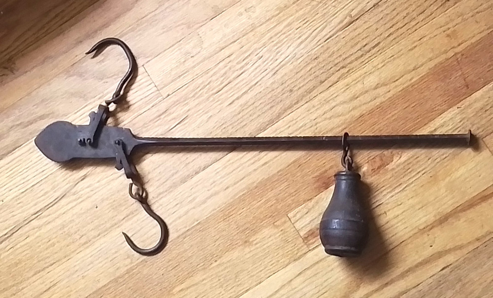 Antique Wrought Iron FIELD GRAIN SCALE