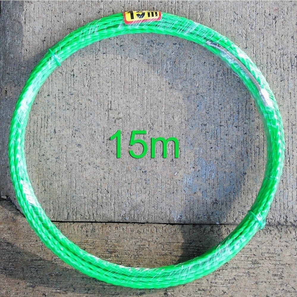15m Fishing Tape Electrical Wire Threader Wire Puller for Pulling Wire Line,D4.5