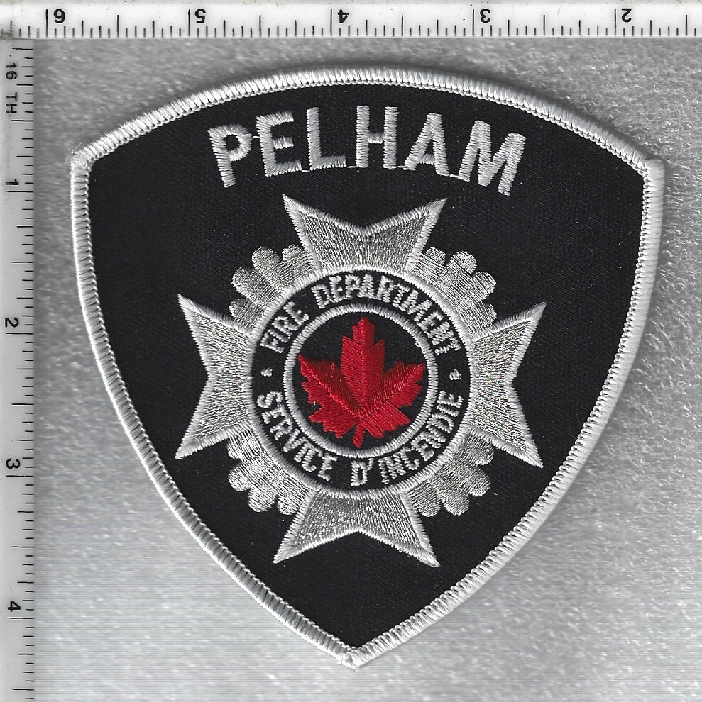 Pelham Fire Department (Ontario, Canada) white Shoulder Patch