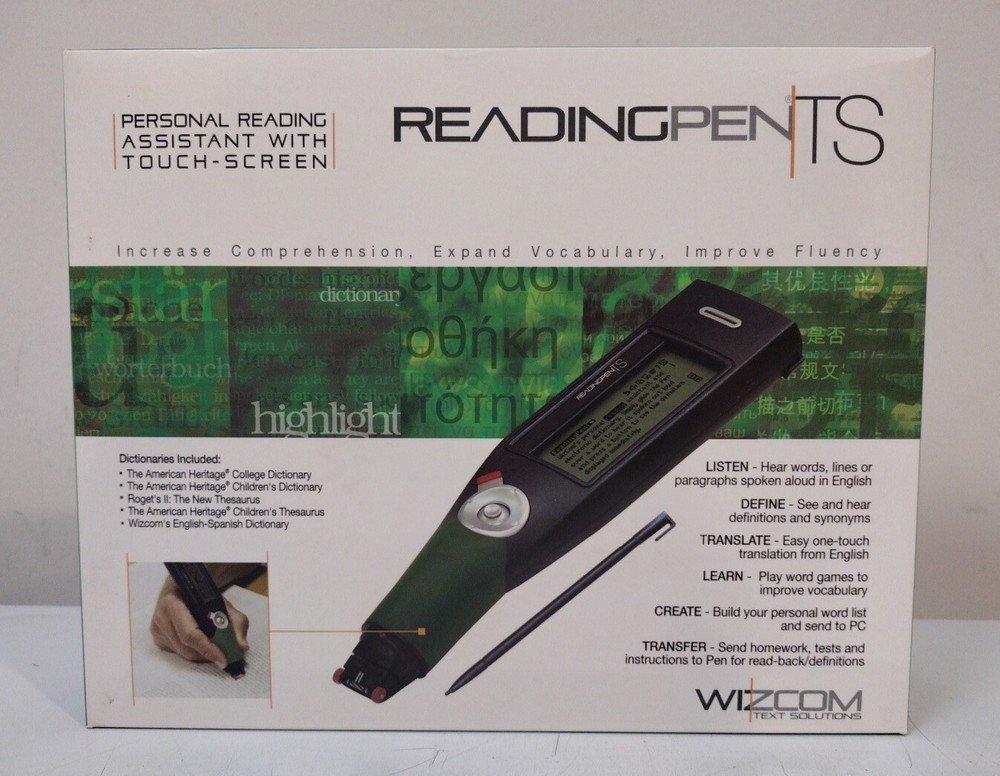 Wizcom ReadingPen TS Text reader ( Personal Reading Assistant With Touch screen)