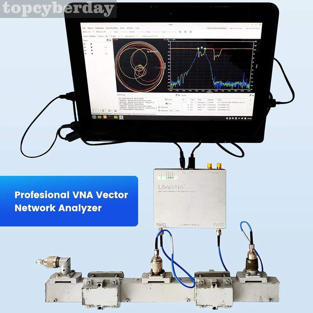 LibreVNA 2.0 Upgraded 100kHz-6GHz Vector Network Analyzer USB Full 2-Port VNA