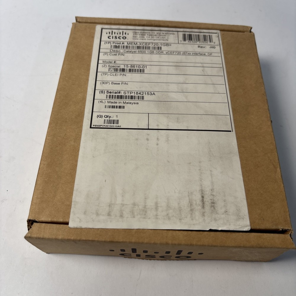 MEM-XCEF720-1GB CISCO 6500 CATALYST MEMORY for DFC3A (MEM-XCEF720-1G 3RD)