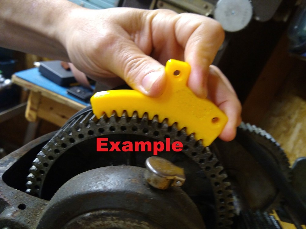 Sheldon 13" Lathe Spindle Lock Wedge Stop - Remove & Install Chuck - ORANGE