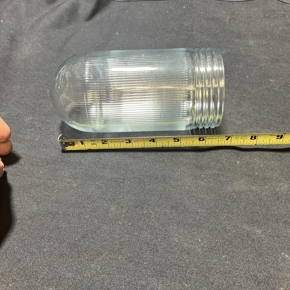 Replacement 6-1/2" x 3-1/4" diameter Threaded Clear Glass Explosion Proof Globe