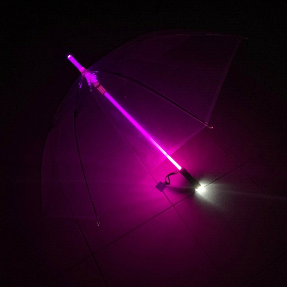 7 LED Color Changing Blade Runner Light Saber Star Wars Umbrella w/ Flashlight