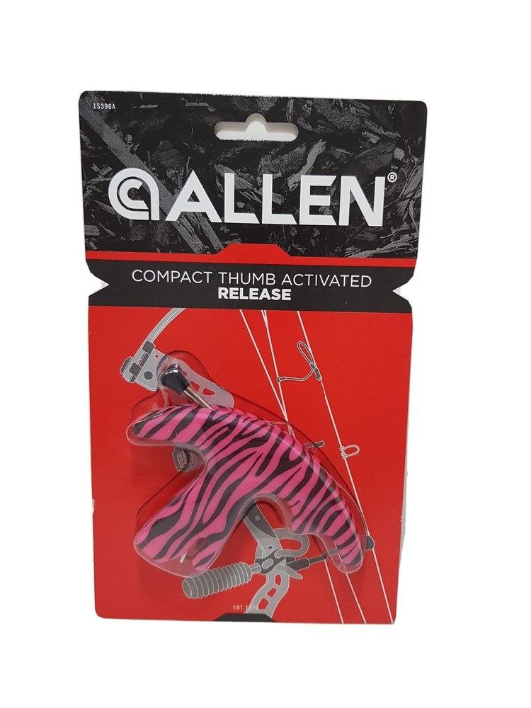 ALLEN PINK AND BLACK COMPACT THUMB ACTIVATED COMPOUND BOW RELEASE