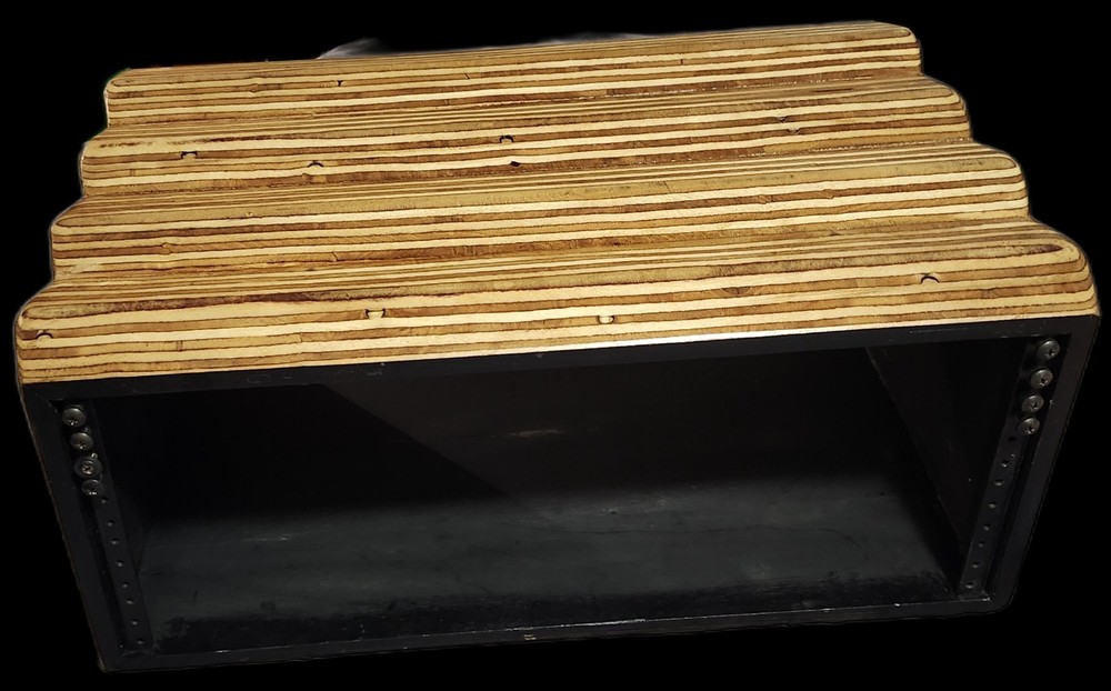 Custom Handmade 4U Wood Desktop Studio Rack.