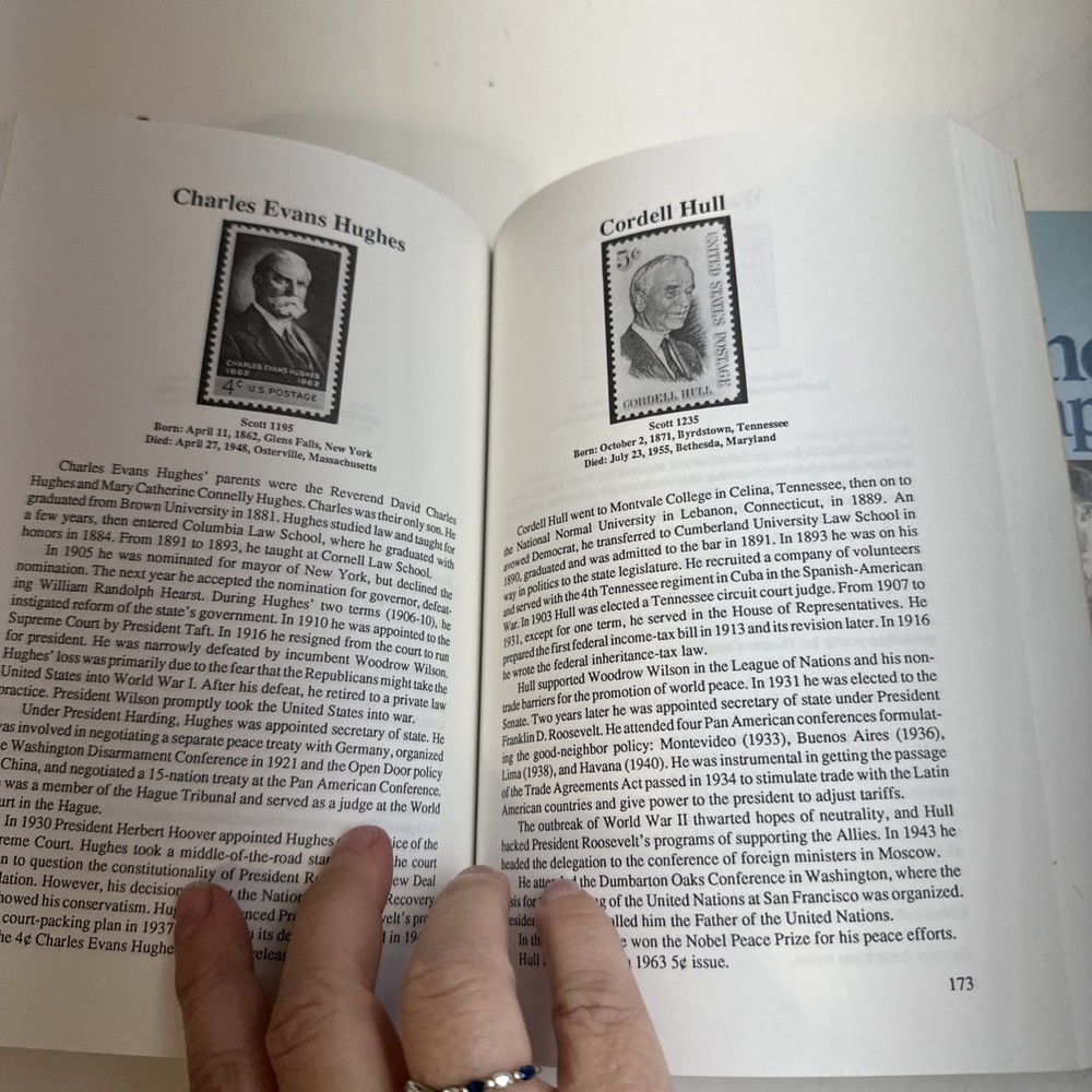 Thomas, Richard Louis. Who's Who on U.S. Stamps Lot Of 2 Books