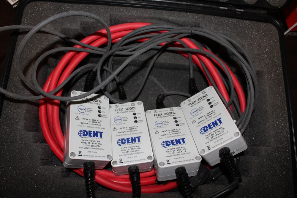 4-Pack Dent Instruments FLEX 3000L AC CURRENT PROBE with Hard-Shell Case