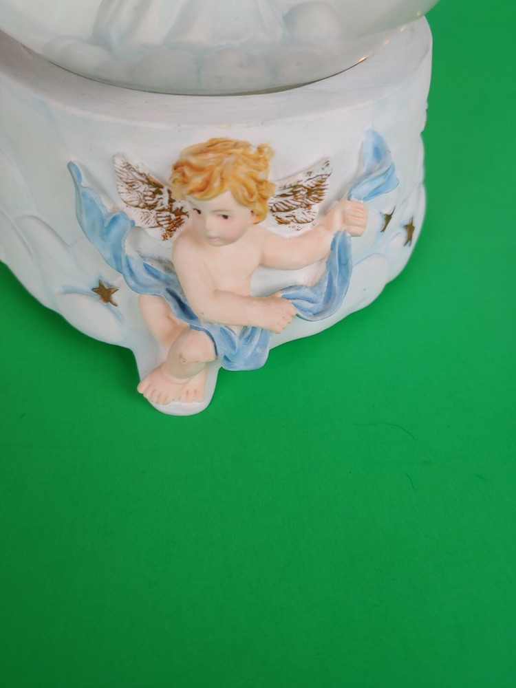 Musical Angel Snow Globe Used