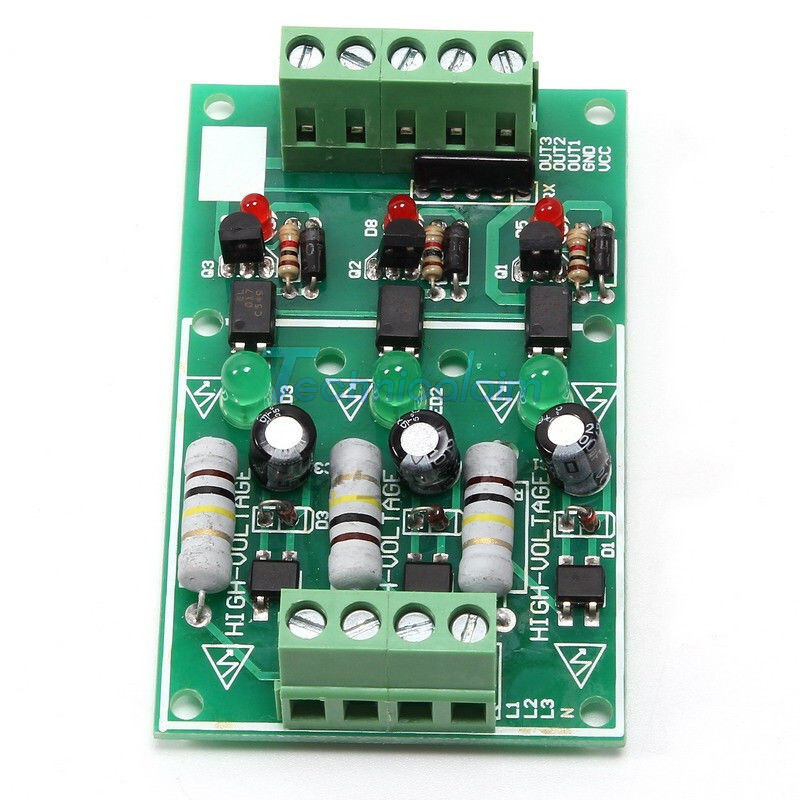 1/3 Channel Bit AC 220V Optocoupler Isolation Module Board Adaptive For PLC