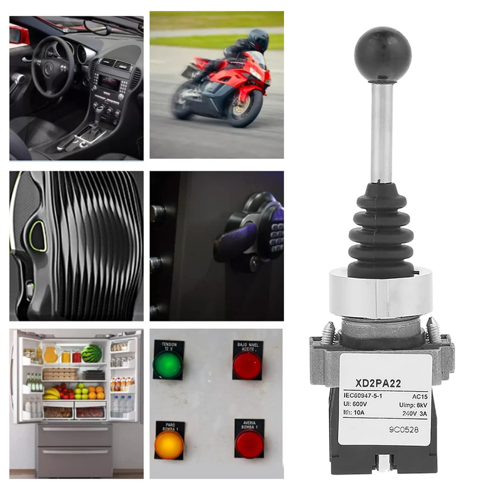 Oumefar 1Pcs Joystick Switch 2 Position Spring Return Momentary Switch Joystick