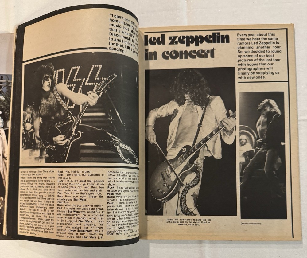 KISS ✨ VINTAGE AUCOIN ERA SPRING 1979 ROCK MANIA MAGAZINE ✨VERY NICE CONDITION ✨