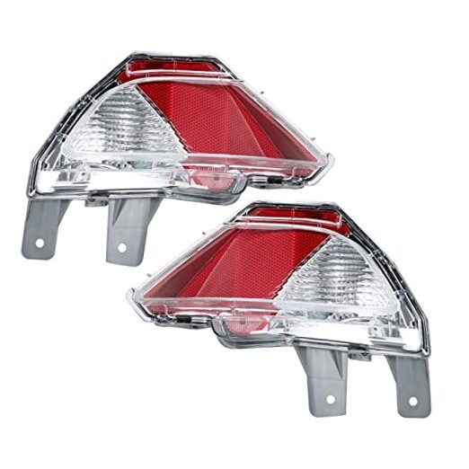Bumper Tail Light Rear Reflector Assembly Replacement Driver & Passenger Side