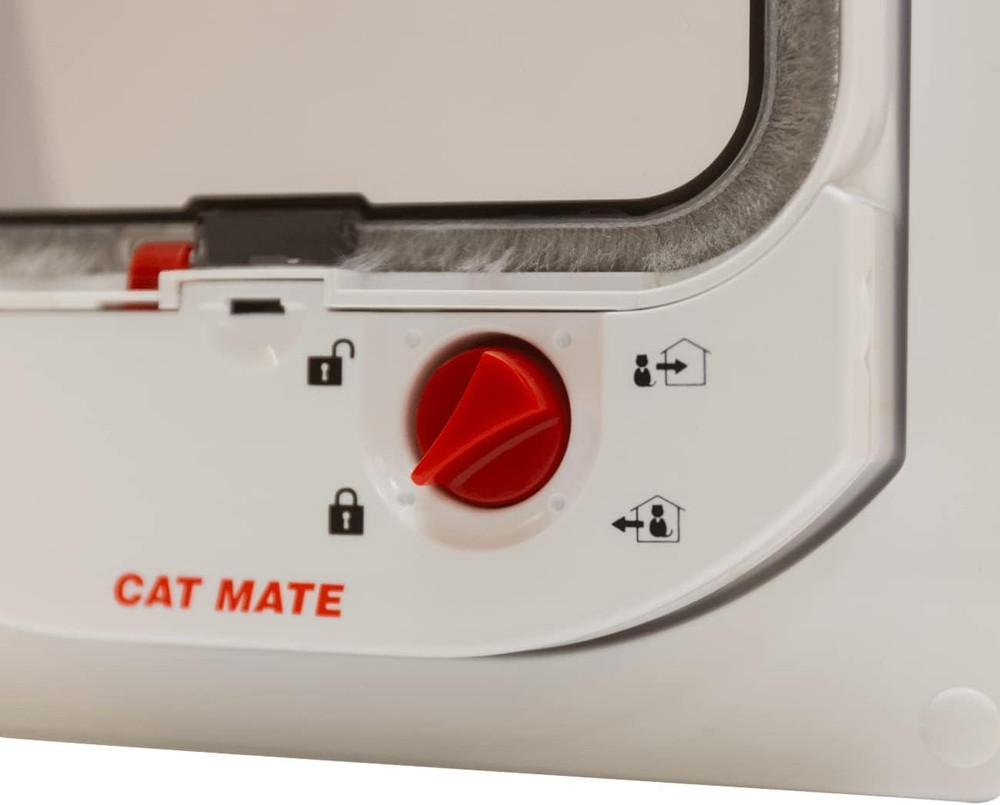 Electromagnetic Cat Flap, White