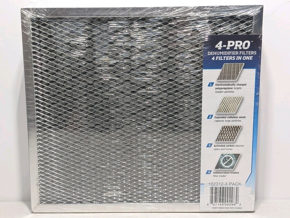Dri-Eaz ~ 4-PRO Dehumidifier Filter ~ LGR Revolution ~ 3 Pack