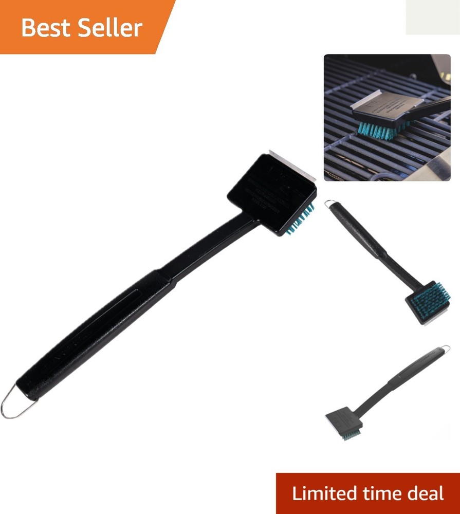 Durable 18-Inch Grill Cleaning Brush with Replaceable Head for Serious Grilling