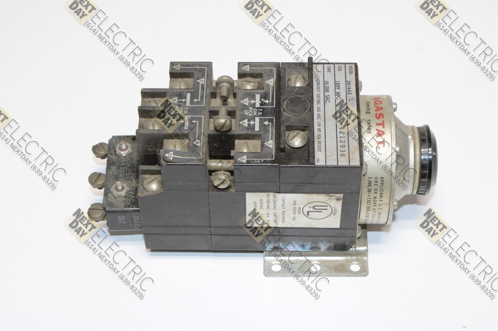 Agastat, 2414AE, 2414AEL Timer Time Delay Relay Timing