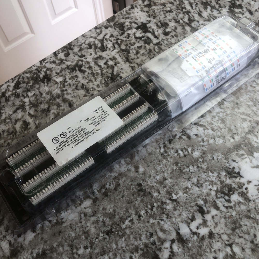 Genuine Tyco Electronics 406331-1 Netconnect Systems Cat 5e Patch Panel 48 Port
