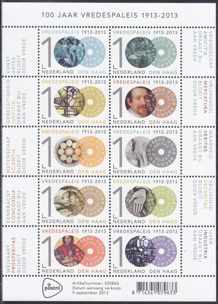 Netherlands Issue 2013 (MS 3096-3105) History