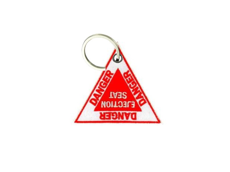 Keychain embroidered patch morale ejectable ejection seat