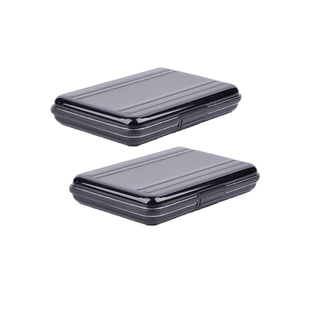 2PC Water Resistant Holder Storage Memory Card Case Fits 8 SD+8 Micro SD TF A832