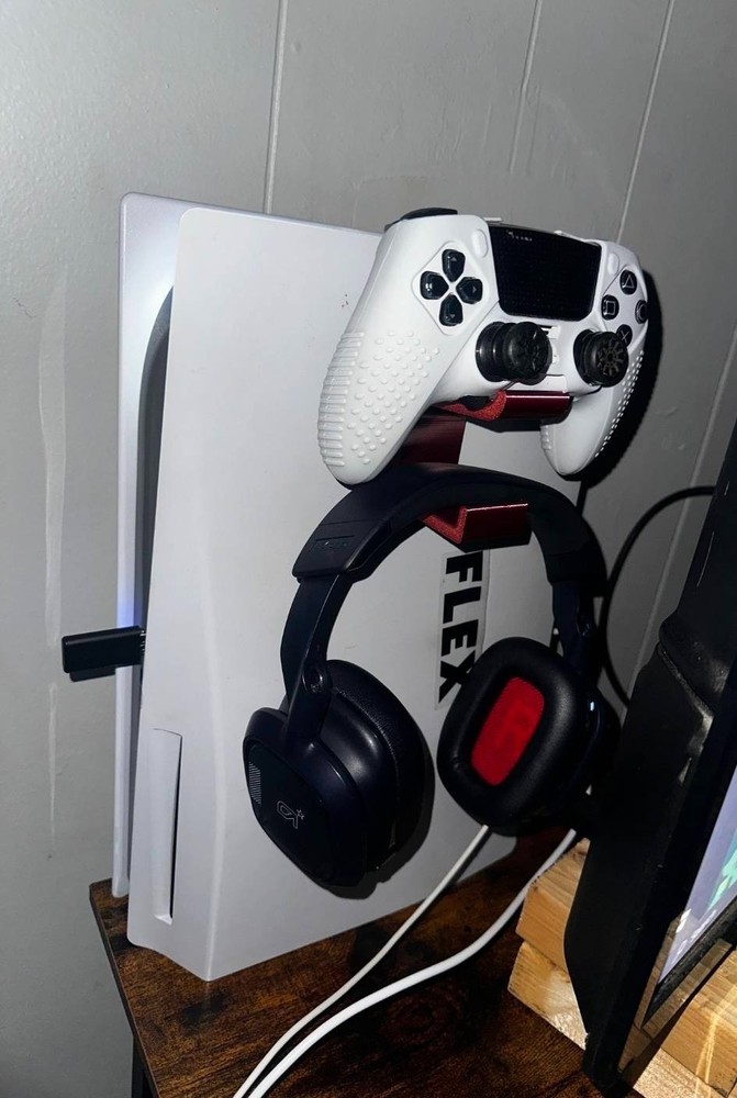 3D Printed Wireless Headset Wireless Controller Holder - Connects to PS5