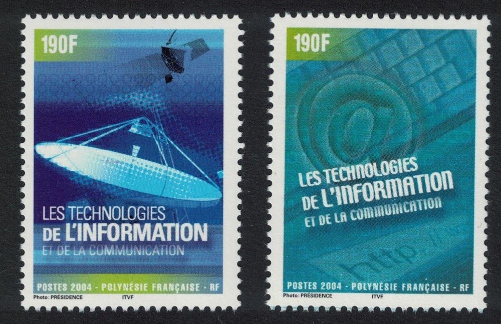 Computers Information Technology 2v Fr. Polynesia 2004 MNH SG#988-989